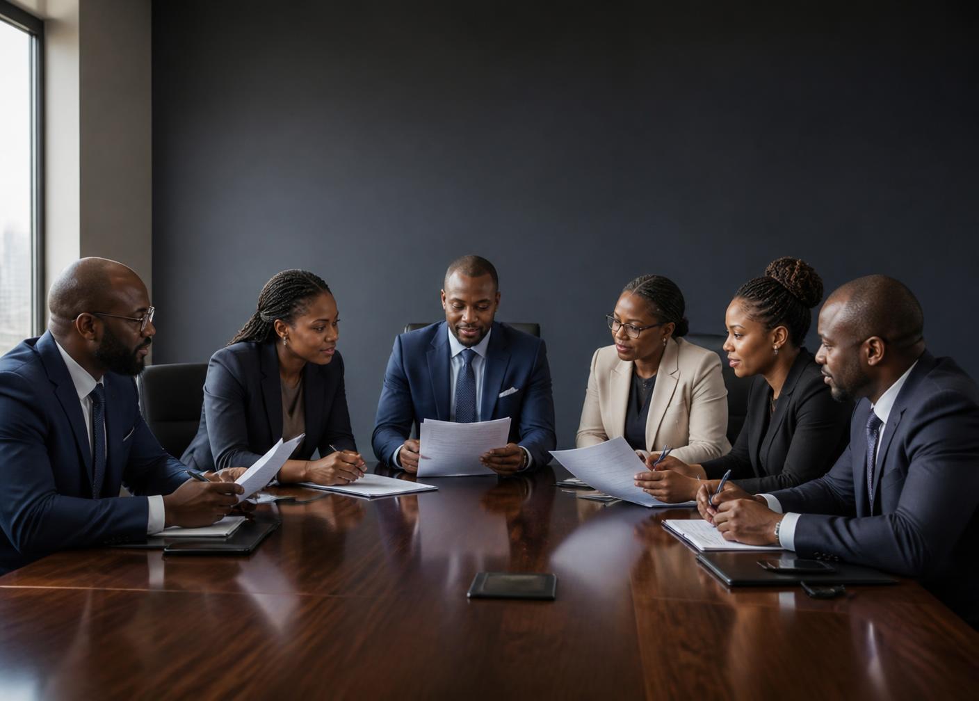 The Hace Insurance team advising a business client in Nairobi